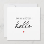 Einfache Meldung der Schwangerschaft Ankündigung (Vorderseite)