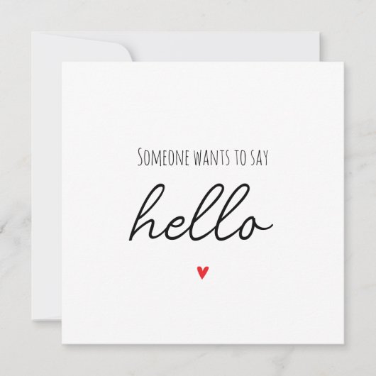 Einfache Meldung der Schwangerschaft Ankündigung (Vorderseite)