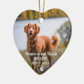 Einfache Memorial für Personalisierte Foto Beileid Keramik Ornament (Links)