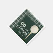 Einfache Men Golf Meilenstein Geburtstagsparty Serviette (Ecke)