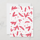 Einfache Merry Red Overlay Ein Foto Weihnachten (Rückseite)