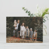 Einfache Merry Script 3 Foto Weihnachten (Stehend Vorderseite)