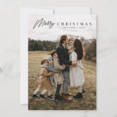 Einfache Merry Script 3 Foto Weihnachten (Vorderseite)