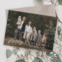 Einfache Merry Script 3 Foto Weihnachten