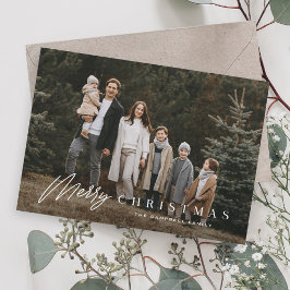 Einfache Merry Script 3 Foto Weihnachten