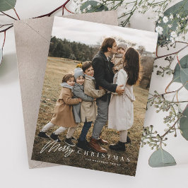 Einfache Merry Script 3 Foto Weihnachten