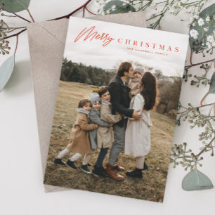 Einfache Merry Script 3 Foto Weihnachten