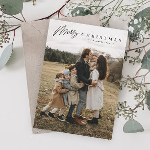 Einfache Merry Script 3 Foto Weihnachten