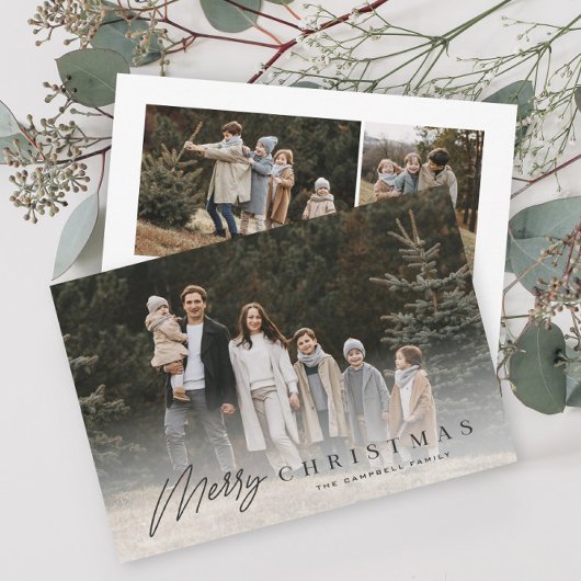 Einfache Merry Script 3 Foto Weihnachten