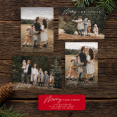 Einfache Merry Script 3 Foto Weihnachten