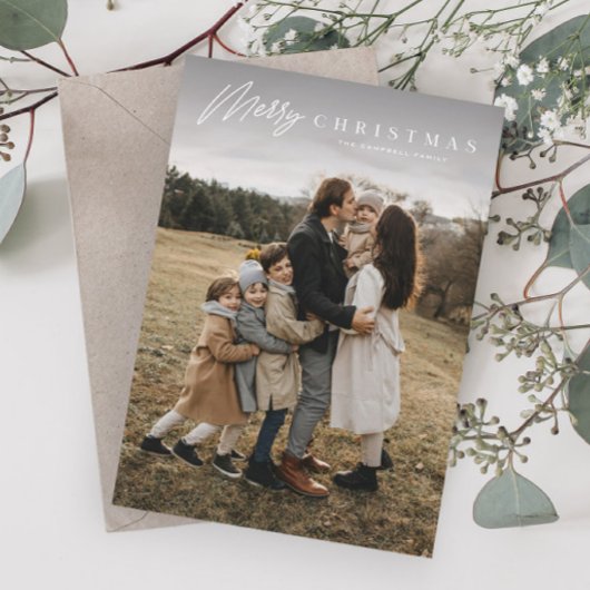 Einfache Merry Script 3 Foto Weihnachten