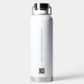 Einfache Messe großes Firmenlogo QR-Code Trinkflasche (Rückseite)