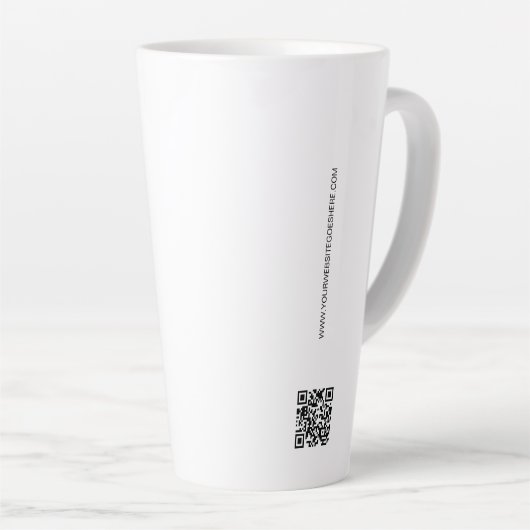 Einfache Messe - QR-Code für Business-Logos Milchtasse (Rechte Ecke)