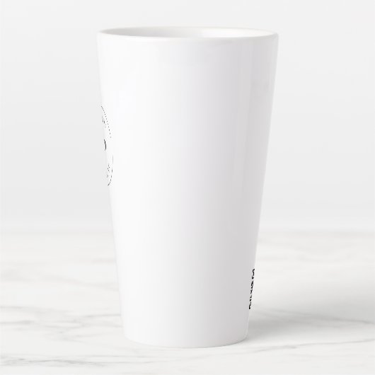 Einfache Messe - QR-Code für Business-Logos Milchtasse (Vorderseite)