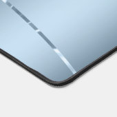 Einfache Metallic Blue Texture Shiny Stripes Schreibtischunterlage (Ecke)