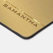 Einfache Metallic Gold Textur Shiny Stripes Schreibtischunterlage (Ecke)