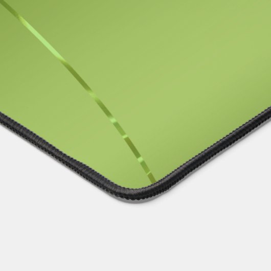 Einfache metallische grüne Textur Tiny Steps Monog Schreibtischunterlage (Ecke)