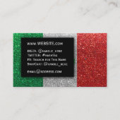 Einfache mexikanische Flagge Glitzer Berufliche Fü Visitenkarte (Vorderseite)