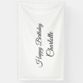 EINFACHE MINDESTANGABE.CUTIE ADD NAME BABY happy b Banner (Vertikal)