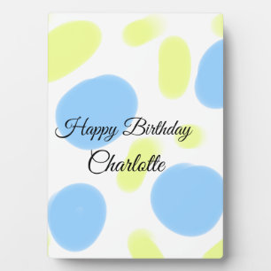 EINFACHE MINDESTANGABE.CUTIE ADD NAME BABY happy b Fotoplatte