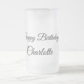 EINFACHE MINDESTANGABE.CUTIE ADD NAME BABY happy b Mattglas Bierglas (Mittel)