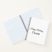 EINFACHE MINDESTANGABE.CUTIE ADD NAME BABY happy b Notizblock (Innenseite)