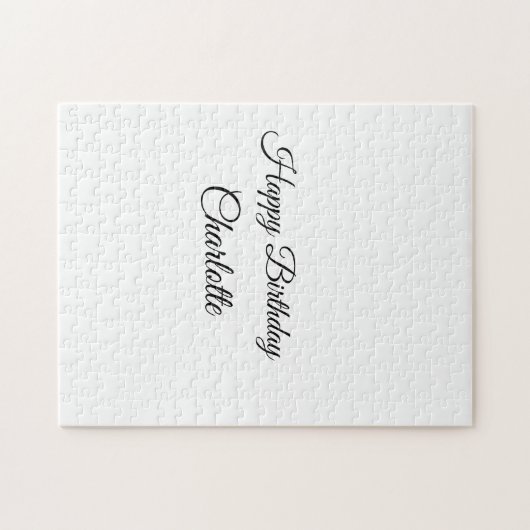 EINFACHE MINDESTANGABE.CUTIE ADD NAME BABY happy b Puzzle (Horizontal)