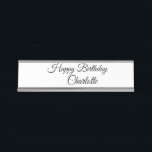EINFACHE MINDESTANGABE.CUTIE ADD NAME BABY happy b Schreibtischnamensplakette<br><div class="desc">Entwurf</div>