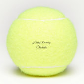 EINFACHE MINDESTANGABE.CUTIE ADD NAME BABY happy b Tennisbälle (Vorderseite)