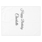 EINFACHE MINDESTANGABE.CUTIE ADD NAME BABY happy b Tischdecke (Vorderseite (Horizontal))