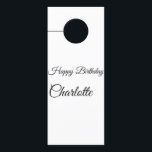 EINFACHE MINDESTANGABE.CUTIE ADD NAME BABY happy b Türanhänger<br><div class="desc">Entwurf</div>