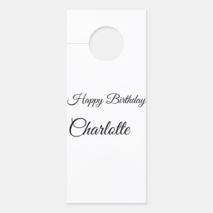EINFACHE MINDESTANGABE.CUTIE ADD NAME BABY happy b Türanhänger