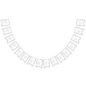 EINFACHE MINDESTANGABE.CUTIE ADD NAME BABY happy b Wimpelkette (Alle)