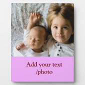 EINFACHE Mindesthöhe HINZUFÜGEN IHRES FOTO TEXT CH Fotoplatte (Vorderseite)