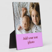 EINFACHE Mindesthöhe HINZUFÜGEN IHRES FOTO TEXT CH Fotoplatte (Seite)