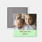 EINFACHE Mindesthöhe HINZUFÜGEN IHRES FOTO TEXT CH Magnet (Vorderseite/Rückseite)