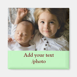 EINFACHE Mindesthöhe HINZUFÜGEN IHRES FOTO TEXT CH Magnet