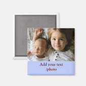 EINFACHE Mindesthöhe HINZUFÜGEN IHRES FOTO TEXT CH Magnet (Vorderseite/Rückseite)