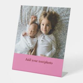 EINFACHE Mindesthöhe HINZUFÜGEN IHRES FOTO TEXT CH Sockelschild