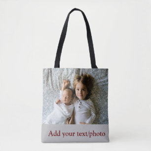 EINFACHE Mindesthöhe HINZUFÜGEN IHRES FOTO TEXT CH Tasche
