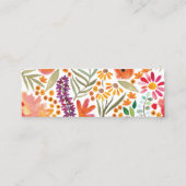 Einfache Mini-Visitenkarte in Aquarellfarben Mini Visitenkarte (Rückseite)