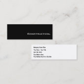 Einfache MiniBaugewerbe-Karten Mini Visitenkarte (Vorne/Hinten)