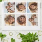 Einfache Minimal - 10 Foto Grid - Oh, was Spaß Geschirrtuch (Gefaltet)