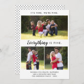 Einfache Minimal Alles ist fein Weihnachten Foto (Vorne/Hinten)