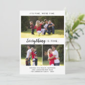 Einfache Minimal Alles ist fein Weihnachten Foto (Stehend Vorderseite)