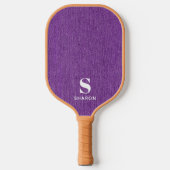 Einfache Minimal Basic Modern Name Initials auf De Pickleball Schläger (Vorderseite)