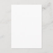 Einfache Minimal Beilagekarte Begleitkarte (Rückseite)