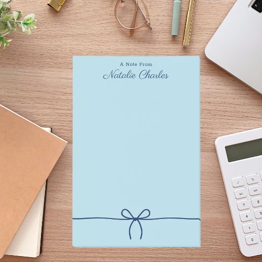 Einfache Minimal Beruflich Navy Blue Post-it Klebezettel