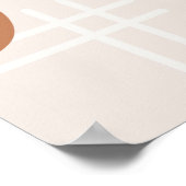 Einfache Minimal Boho Kunstleaf Herz Zuhause Sweet Poster (Ecke)