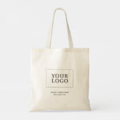 Einfache Minimal-Business-Logo für die individuell Tragetasche (Rückseite)